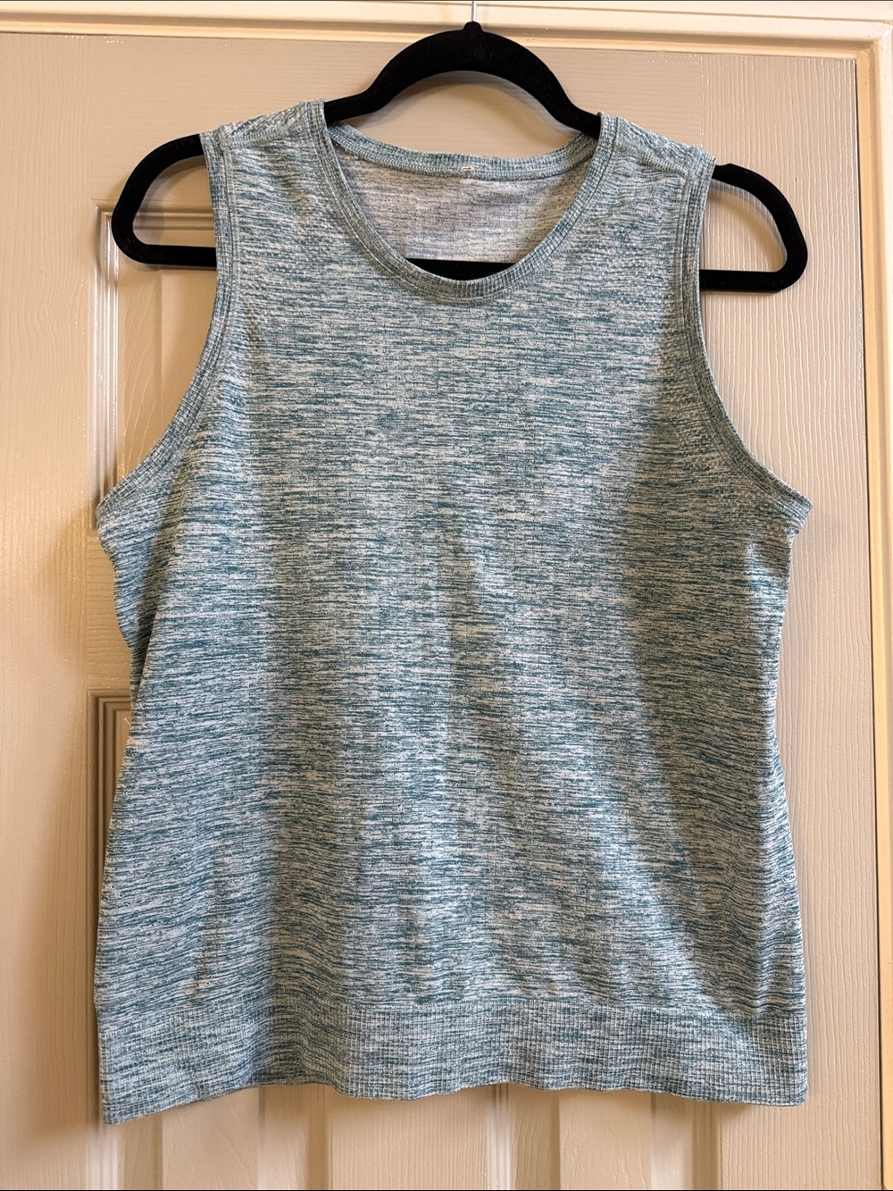 Athleta Tank Green Perforated fabric with hem grip